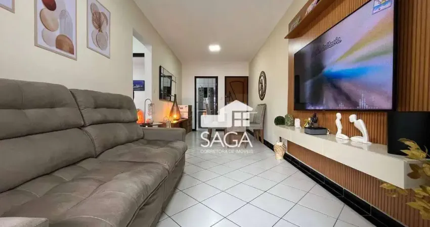 Apartamento com 2 dormitórios à venda, 71 m² por r$ 530.000 - canto do forte - praia grande/sp