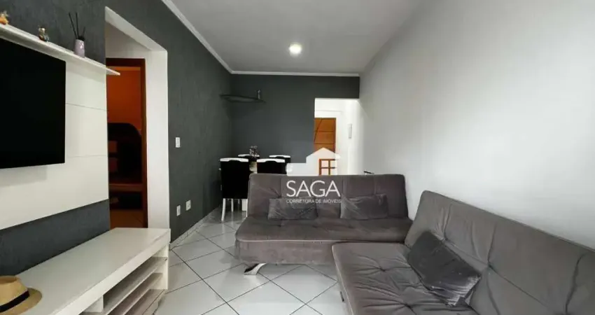 Apartamento com 2 dormitórios para alugar, 76 m² por r$ 3.500,00/mês - vila guilhermina - praia grande/sp