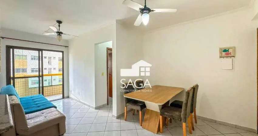 Apartamento com 1 dormitório à venda, 53 m² por r$ 275.000 - tupi - praia grande/sp