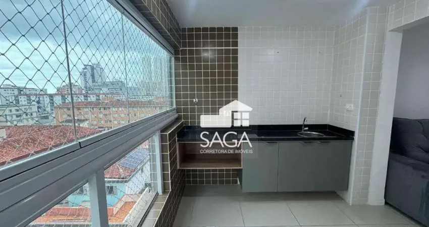 Apartamento com 2 dormitórios à venda, 72 m² por r$ 695.000,00 - boqueirão - praia grande/sp