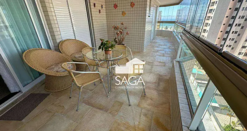 Apartamento com 3 dormitórios à venda, 115 m² por r$ 770.000 - tupi - praia grande/sp