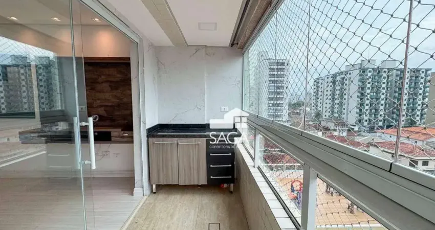 Apartamento com 2 dormitórios à venda, 70 m² por r$ 580.000,00 - vila guilhermina - praia grande/sp