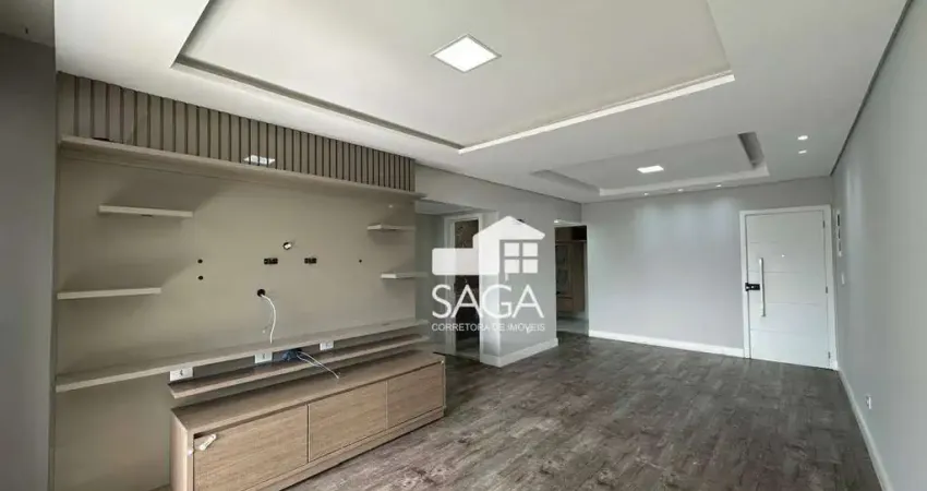 Apartamento com 3 dormitórios para alugar, 133 m² por r$ 8.500,00/mês - canto do forte - praia grande/sp