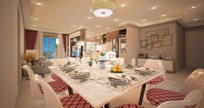 Apartamento com 3 dormitórios à venda, 141 m² por R$ 1.372.755,00 - Canto do Forte - Praia Grande/SP