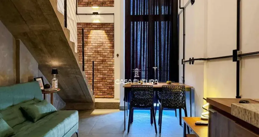 Flat mobiliado com mezanino e pé-direito duplo – bairro jardim normândia, volta redonda/rj