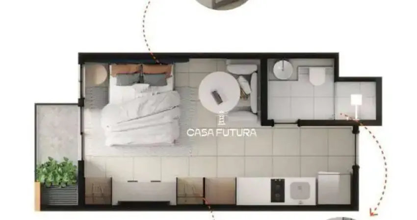 Studio à venda, 25 m² por r$ 290.000,00 - centro - barra mansa/rj