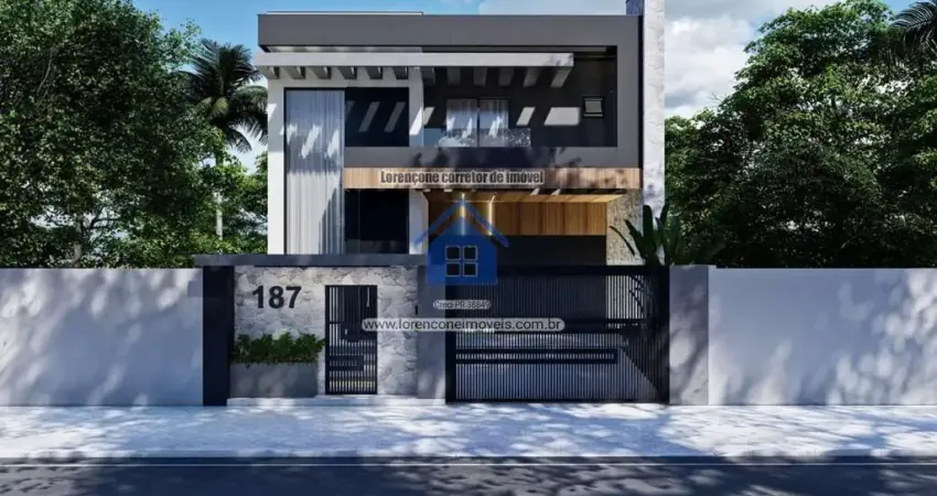 Sobrado para venda em matinhos, praia grande, 4 dormitórios, 3 suítes, 5 banheiros, 2 vagas