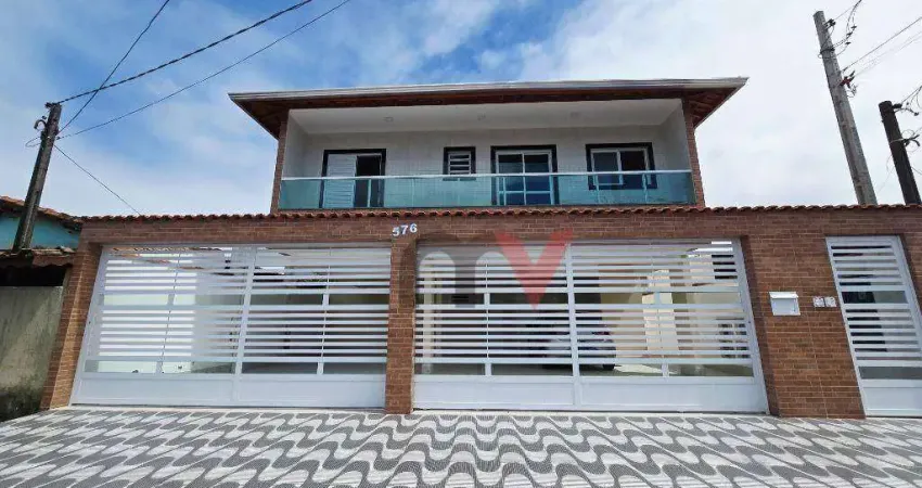 Casa com 2 dormitórios à venda, 60 m² por r$ 330.000 - tude basto - praia grande/sp