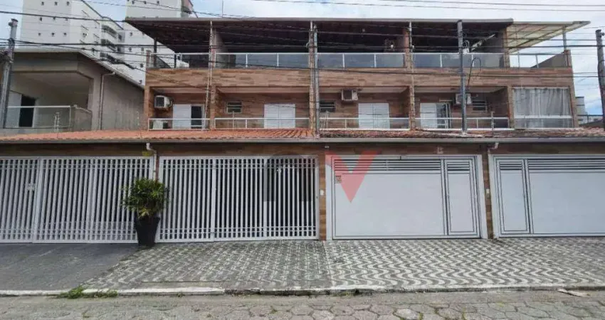 Sobrado com 3 dormitórios à venda, 159 m² por R$ 790.000 - Vila Guilhermina - Praia Grande/SP