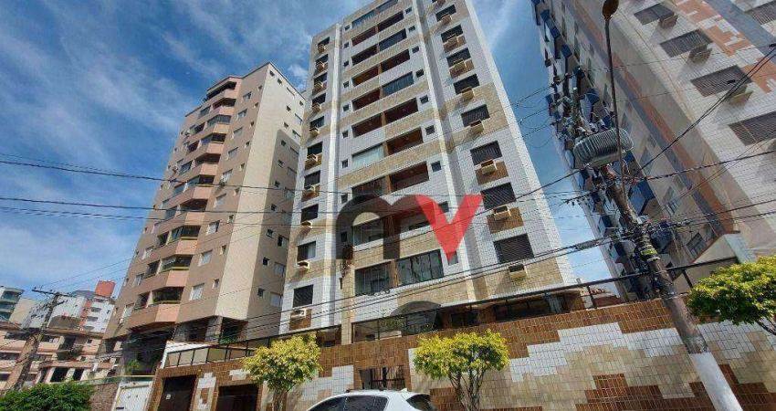 Apartamento para alugar, 77 m² por R$ 1.950,02 - Tupi - Praia Grande/SP