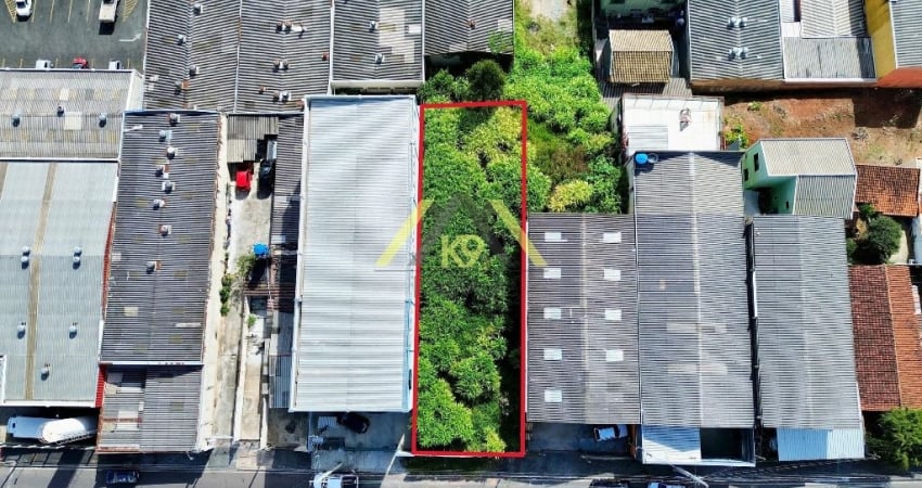 Terreno Comercial com 480m², sendo 12x40, a uma quadra da Estrada da Ribeira em Colombo