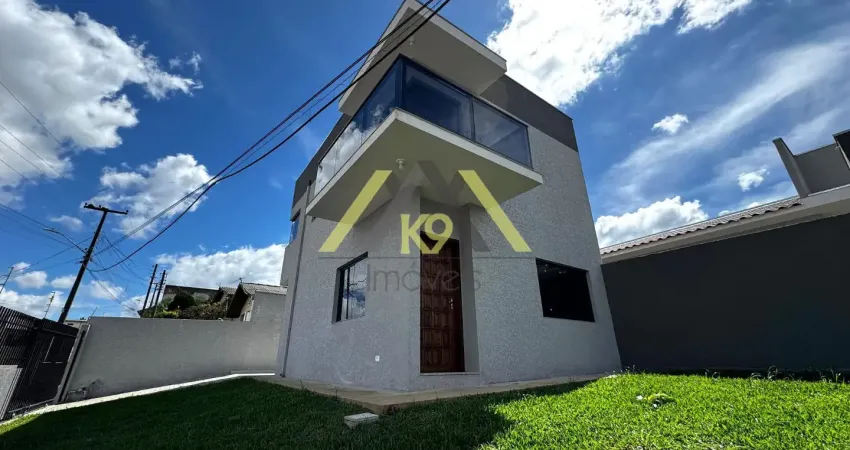 Sobrado de esquina com 167m² de área total no jardim das graças em colombo