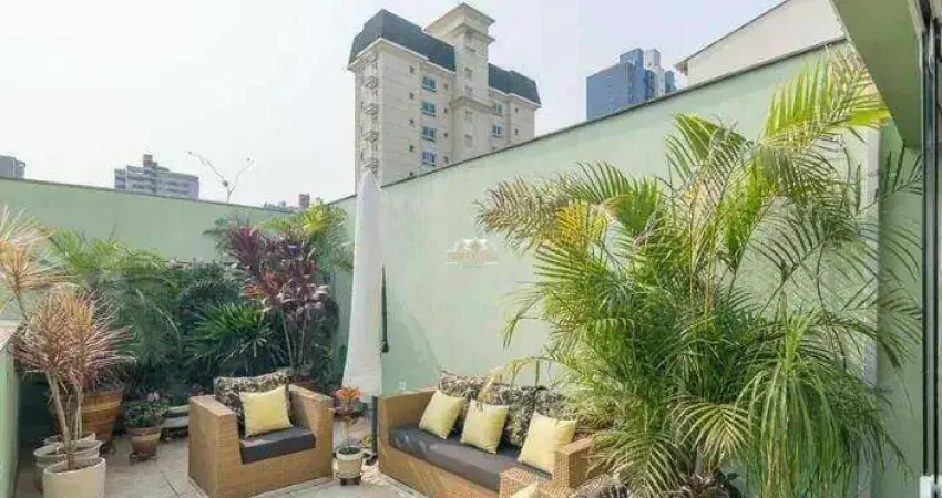 Cobertura à venda, 174 m² por r$ 943.400,00 - jardim - santo andré/sp