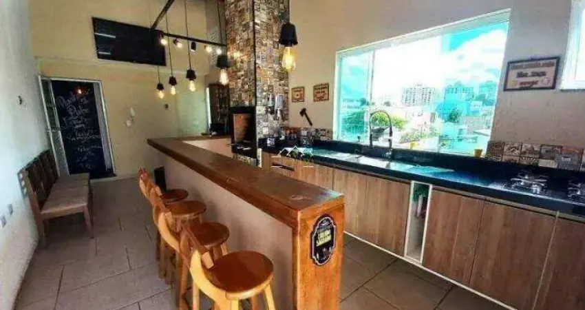 Cobertura à venda, 160 m² por r$ 860.000,00 - vila valparaíso - santo andré/sp