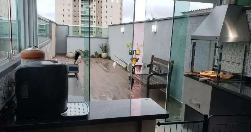 Cobertura à venda, 160 m² por r$ 700.000,00 - vila valparaíso - santo andré/sp