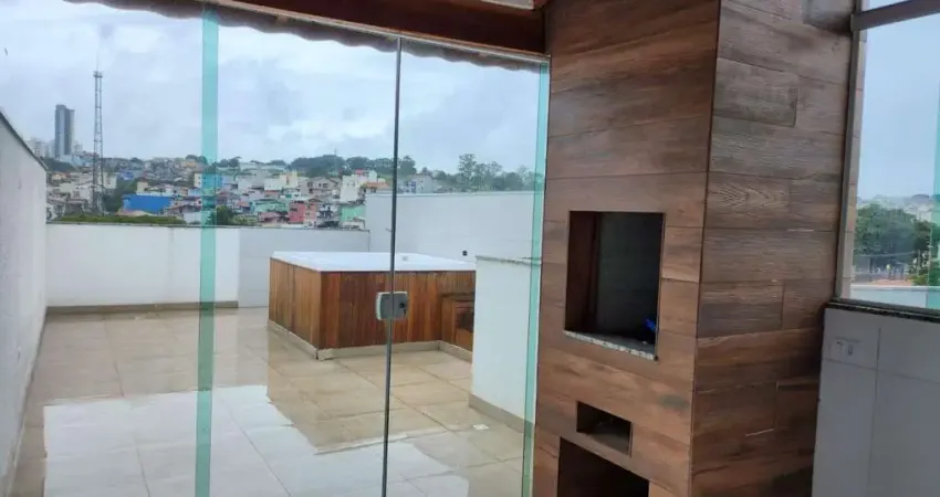 Cobertura com 3 dormitórios à venda, 130 m² por r$ 645.000,00 - vila pires - santo andré/sp