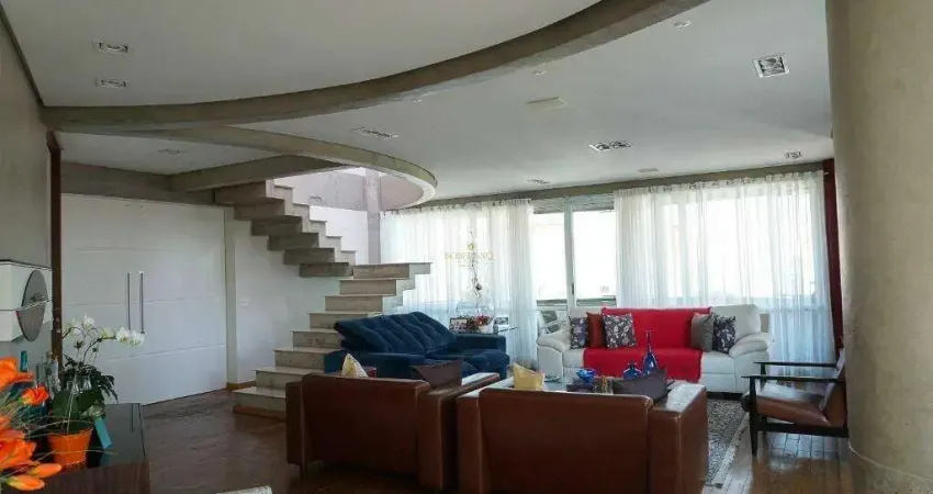 Cobertura à venda, 414 m² por r$ 3.200.000,01 - jardim - santo andré/sp