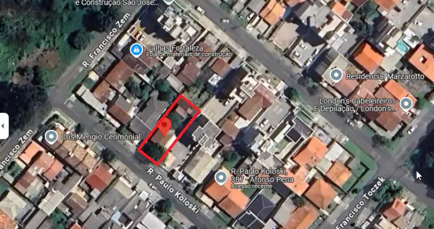 Terreno à Venda, com 394m², no Bairro Afonso Pena, em São José dos Pinhais