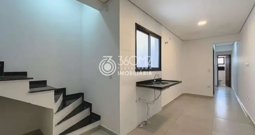 Cobertura para venda em santo andré, vila bela vista, 2 dormitórios, 2 banheiros, 1 vaga