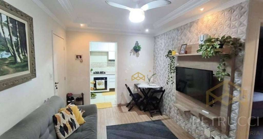 Apartamento com 2 dormitórios à venda, 47 m² por R$ 201.000,00 - Parque Valença I - Campinas/SP