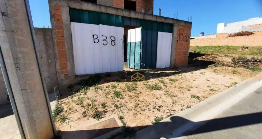 Casa em construção com 3 dormitórios à venda, 180 m² por R$ 330.000 - Parque Residencial Terras de Yucatan - Monte Mor/SP