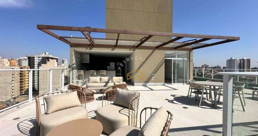 Apartamento com 1 dormitório, 38 m² - venda por R$ 700.000,00 ou aluguel por R$ 5.348,00/mês - Cambuí - Campinas/SP