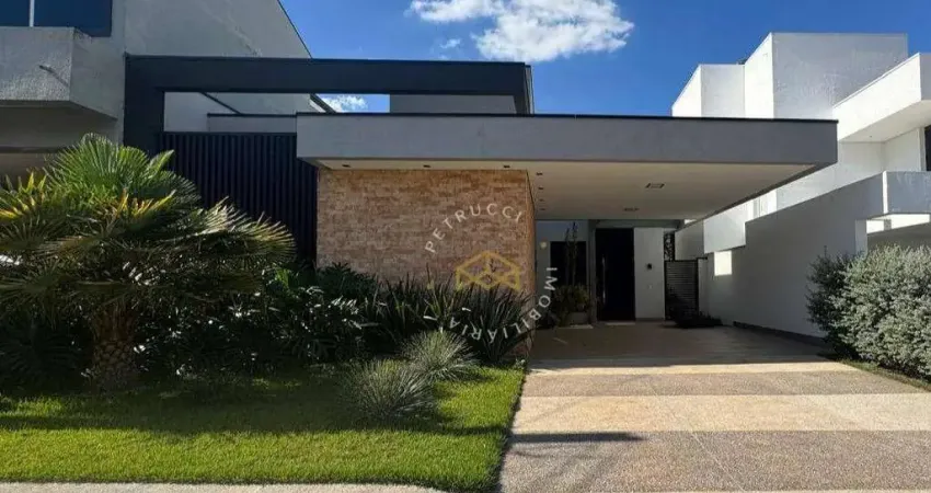 Casa térrea nova e moderna à venda no residencial jacarandás em betel, paulínia.