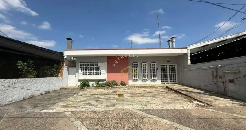 Casa com 7 salas, 2 recepções para alugar, 350 m² no- taquaral - campinas/sp.