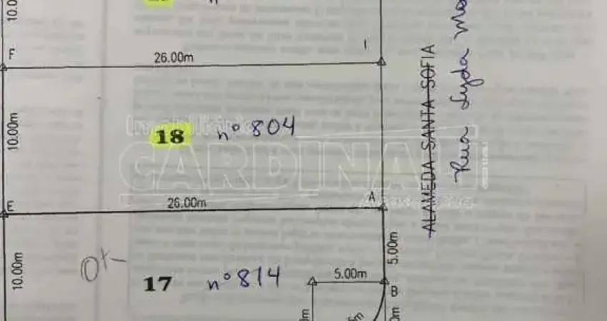 Terreno comercial para alugar na Rua Lyda Monteiro da Silva, , Lote 18, Quadra 14, 804, Jardim Guanabara, Araraquara