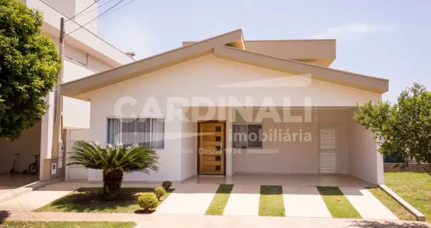 Casa em condomínio fechado com 3 quartos à venda na Avenida Professora Maria de Cresci Leopoldino, 755, Condomínio Residencial Quebec, São Carlos