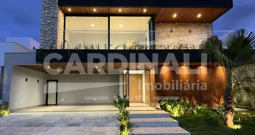 Sobrado de alto padrão, no condomínio cedros do campo, em araraquara/sp.