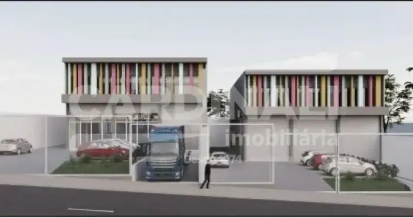 Barracão novo, com localização privilegiada e pé direito alto.