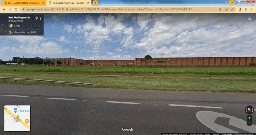Terreno à venda na Rodovia Washington Luiz, km 249- prolongamento da av. são joao, Antigo Prédio da CBT-  Gleba B, SN, Distrito Industrial, Ibaté