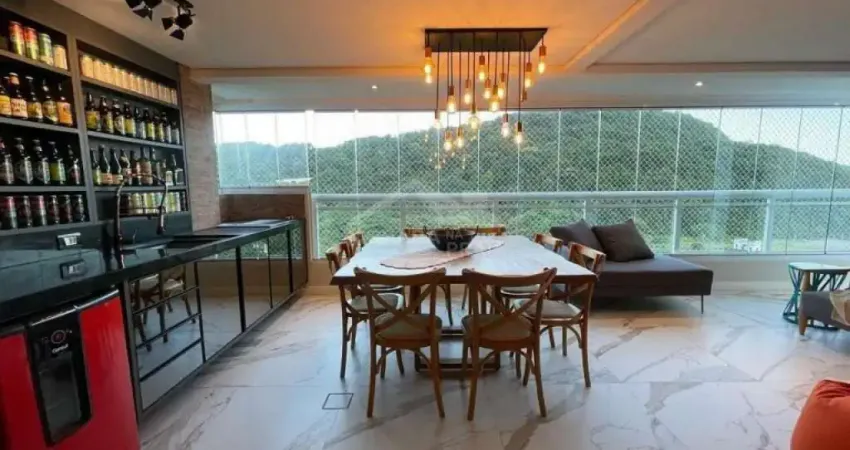 Apartamento mobiliado de alto padrão no forte, 3 dormitórios, 3 vagas, lazer, só em praia grande.