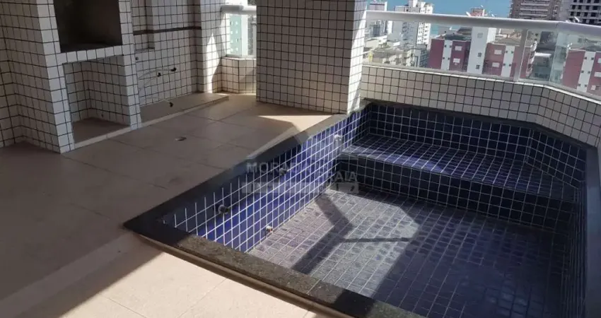 Apartamento ENORME no FORTE, 4 suítes, 3 vagas, lazer, só na imobiliária em Praia Grande.