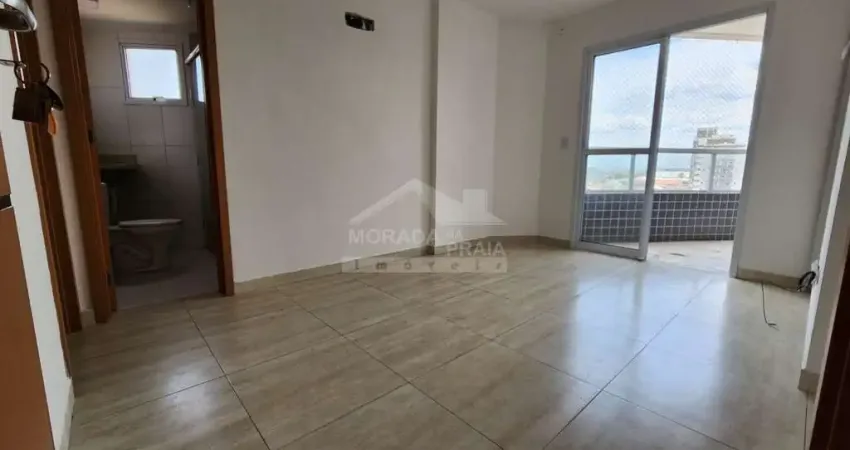 Apartamento na Mirim, 1 dormitório, terraço gourmet, lazer, confira na imobiliária em Praia Grande.