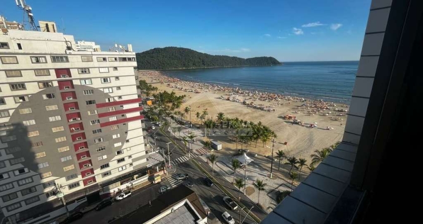 Apartamento FRENTE MAR no Boqueirão, 2 dormitórios, sacada, confira na imobiliária em Praia Grande.