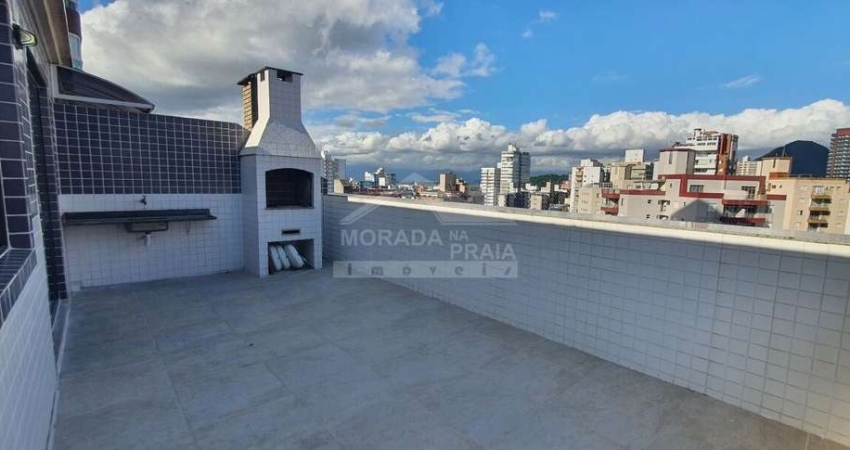 Cobertura DUPLEX e FRENTE AO MAR na Guilhermina, 3 dormitórios, confira em Praia Grande.
