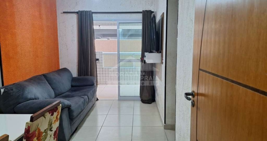 Apartamento na Ocian, 2 dormitórios, terraço gourmet, confira na imobiliária em Praia Grande.