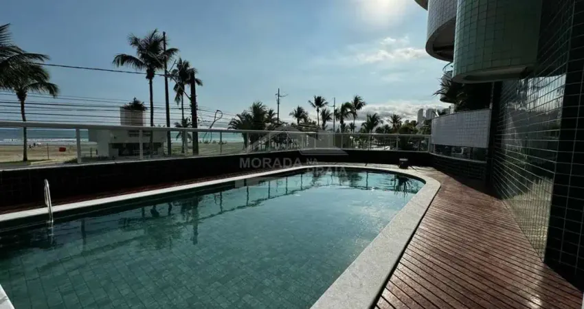 Apartamento mobiliado e vista mar, 3 dormitórios, sacada, só na imobiliária em praia grande.