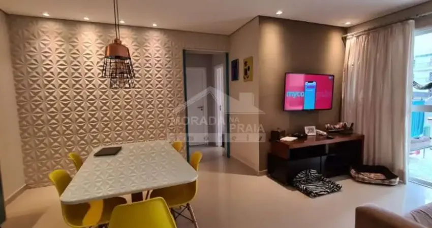 Apartamento MOBILIADO no Forte, 2 dormitórios, terraço gourmert, confira em Praia Grande.