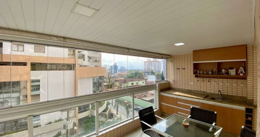 Apartamento no  Canto do Forte, 3 Dormitórios, 2 Suíte, MOBILIADO, com  Área de Lazer.