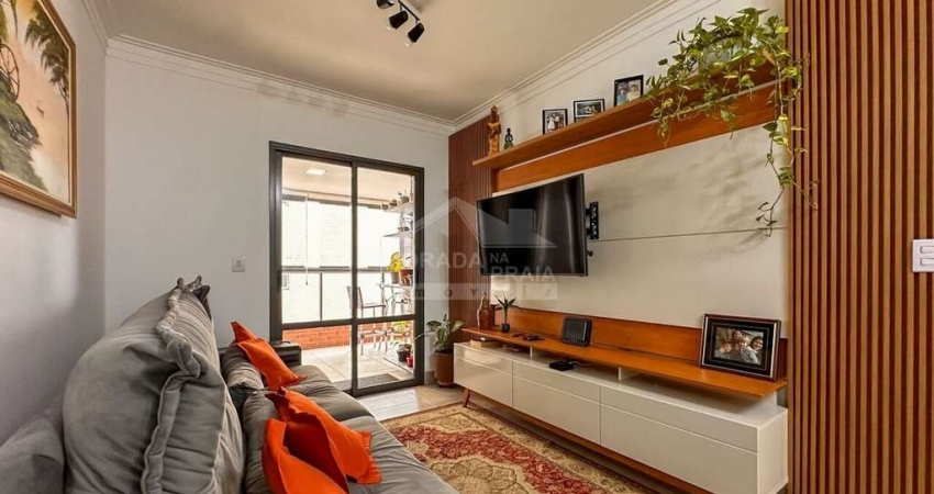 Apartamento 2 Dormitórios, Semi Mobiliado na VIla Guilhermina, Praia Grande/SP