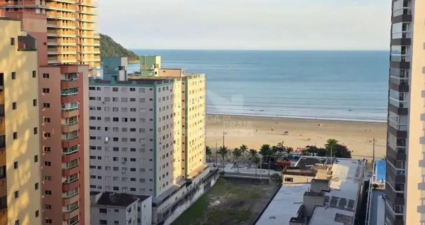 Apartamento VISTA MAR e MOBILIADO no Forte, 1 dormitório, sacada, confira em Praia Grande.