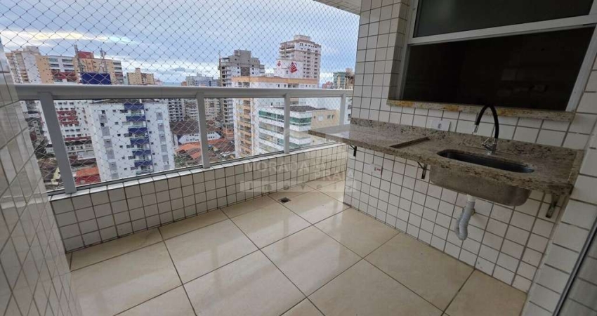 Apartamento na Guilhermina, 2 suítes, 2 vagas, confira em Praia Grande.
