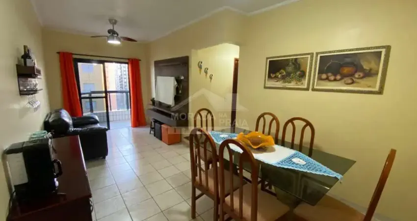 Apartamento TOTALMENTE MOBILIADO, PRÉDIO FRENTE MAR, lazer, só na imobiliária em Praia Grande.