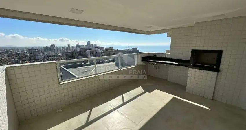 Apartamento frente mar no caiçara 88m² com 2 suítes e vista mar