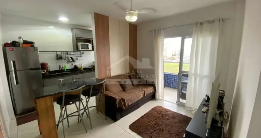 Apartamento de 2 dormitórios mobiliado na guilhermina, praia grande, sp.