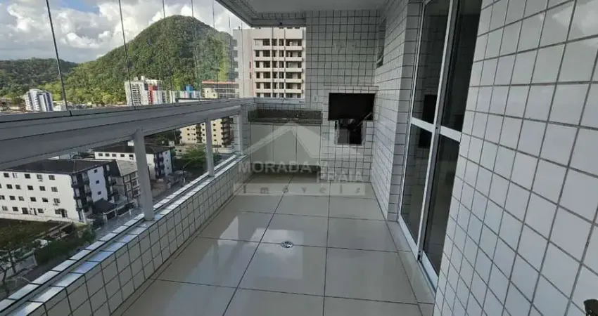 Apartamento  no forte, 1 suíte, terraço gourmet, lazer, só na imobiliária em praia grande.