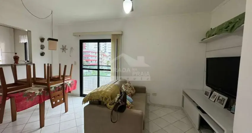 Apartamento na vila guilhermina, 1 dormitório, sacada, confira na imobiliária praia grande.